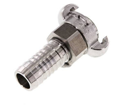 Acoplamiento de garras giratorio de acero inoxidable DN 18 DIN 3238 Barra de manguera de 25 mm (1'')