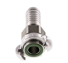 Acoplamiento de garras giratorio de acero inoxidable DN 18 DIN 3238 Barra de manguera de 25 mm (1'')