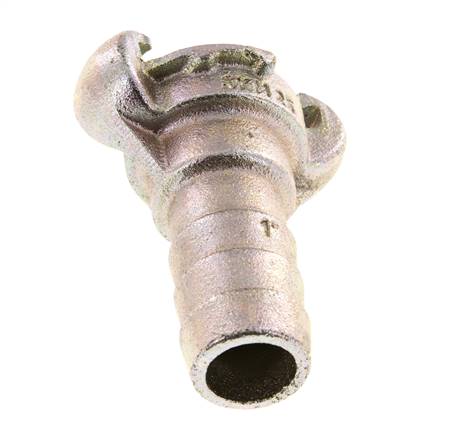 Hierro fundido DN 19 DIN 3489 Acoplamiento de garra giratoria Lengüeta para manguera de 25 mm (1'')