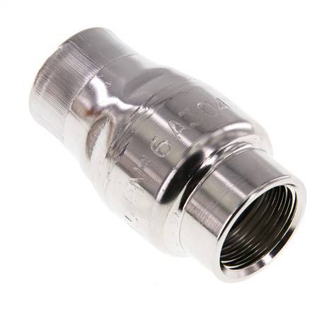G1/2'' Stainless Steel 304 Check Valve FKM (Light Spring) 0.03-16bar - CLIS3E