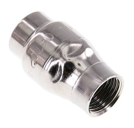 G1/2'' Stainless Steel 304 Check Valve FKM (Light Spring) 0.03-16bar - CLIS3E