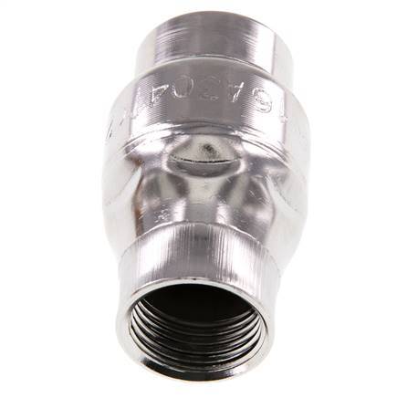 G1/2'' Stainless Steel 304 Check Valve FKM (Light Spring) 0.03-16bar - CLIS3E