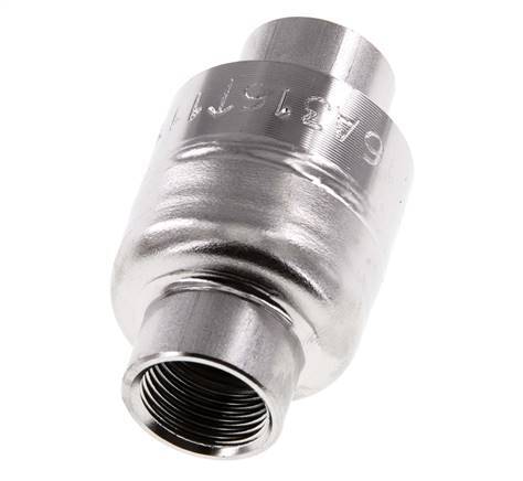 G3/8'' Check Valve Stainless Steel 316 FKM (Light Spring) 0.03-16bar - CLIS4E