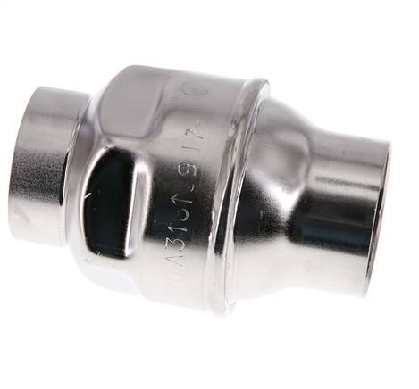 G1-1/2'' Check Valve Stainless Steel 316 FKM (Light Spring) 0.03-16bar - CLIS4E