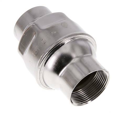 G1 1/2'' Stainless Steel 316 Check Valve FKM 0.03-16bar (0.44-232psi) - Heavy duty [6 Pieces]