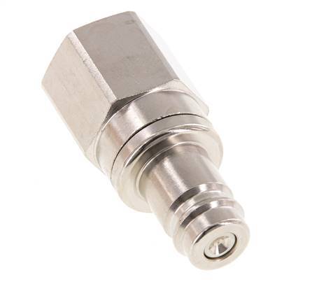 Nickel-plated Brass DN 10 Air Coupling Plug G 1/2 inch Female Double Shut-Off
