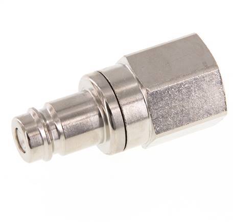 Nickel-plated Brass DN 10 Air Coupling Plug G 1/2 inch Female Double Shut-Off