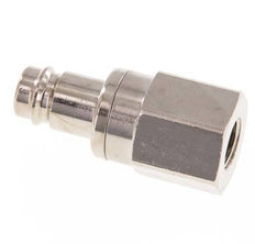 Nickel-plated Brass DN 10 Air Coupling Plug G 1/4 inch Female Double Shut-Off