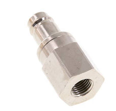 Nickel-plated Brass DN 10 Air Coupling Plug G 1/4 inch Female Double Shut-Off