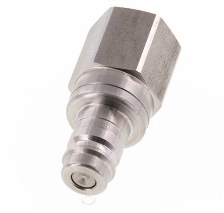 Stainless steel DN 10 Air Coupling Plug G 1/2 inch Female Double Shut-Off