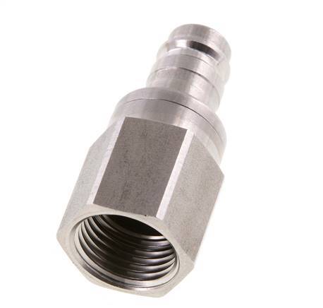 Stainless steel DN 10 Air Coupling Plug G 1/2 inch Female Double Shut-Off