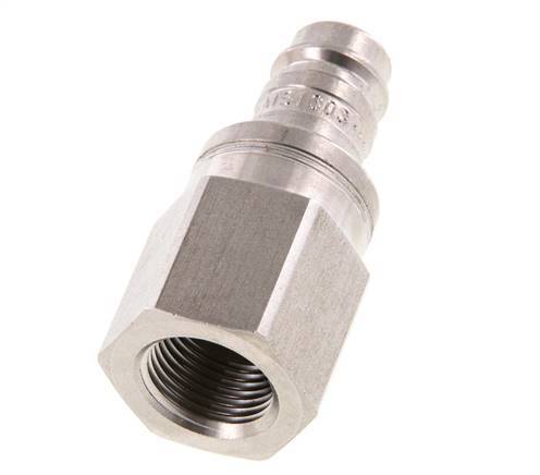 Stainless steel DN 10 Air Coupling Plug G 3/8 inch Female Double Shut-Off