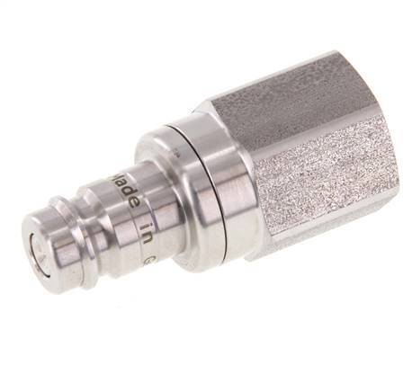 Stainless Steel 316L DN 10 Air Coupling Plug G 1/2 inch Female Double Shut-Off