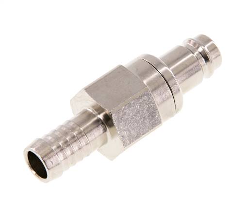 Latón niquelado DN 10 Tapón de acoplamiento de aire 13 mm Pilar de manguera Doble cierre