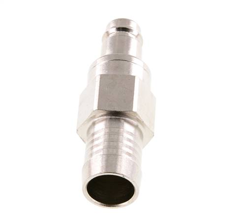 Latón niquelado DN 10 Tapón de acoplamiento de aire 19 mm Pilar de manguera Doble cierre