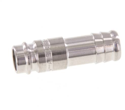 Acero inoxidable 316L DN 10 Tapón de acoplamiento de aire 13 mm Pilar de manguera