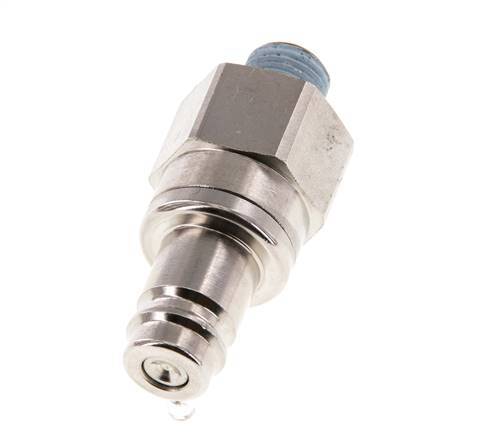 Nickel-plated Brass DN 10 Air Coupling Plug R 1/4 inch Male Double Shut-Off
