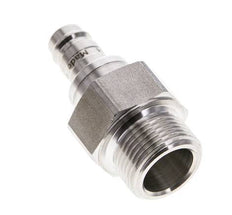 Stainless Steel 316L DN 10 Air Coupling Plug G 3/4 inch Male Double Shut-Off