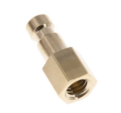 Brass DN 2.7 (Micro) Air Coupling Plug M5 Female [2 Pieces]