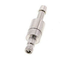Latón niquelado DN 2,7 (Micro) Tapón de acoplamiento de aire 4 mm Pilar de manguera Doble cierre
