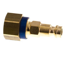 Brass DN 5 Blue-Coded Air Coupling Plug G 1/4 inch Female