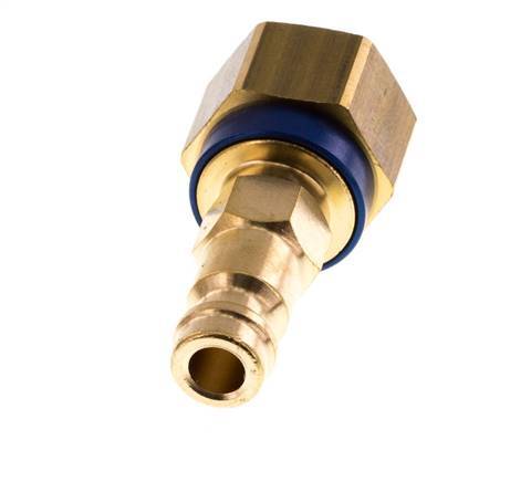 Brass DN 5 Blue-Coded Air Coupling Plug G 1/4 inch Female