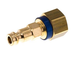 Brass DN 5 Blue-Coded Air Coupling Plug G 1/4 inch Female