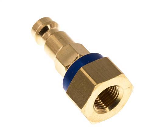 Brass DN 5 Blue-Coded Air Coupling Plug G 1/8 inch Female