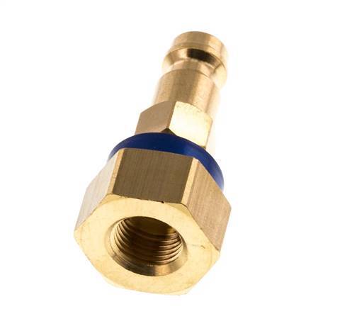 Brass DN 5 Blue-Coded Air Coupling Plug G 1/8 inch Female