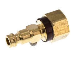 Brass DN 5 Brown-Coded Air Coupling Plug G 1/4 inch Female