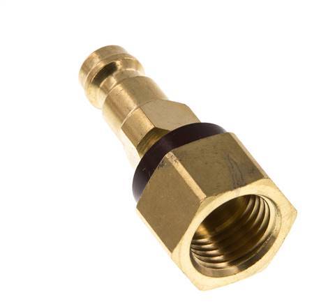 Brass DN 5 Brown-Coded Air Coupling Plug G 1/4 inch Female