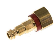 Brass DN 5 Red-Coded Air Coupling Plug G 1/4 inch Female