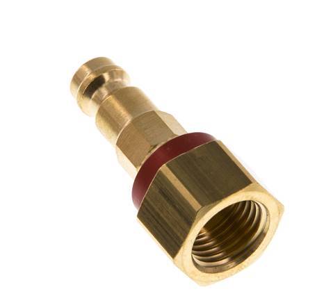 Brass DN 5 Red-Coded Air Coupling Plug G 1/4 inch Female