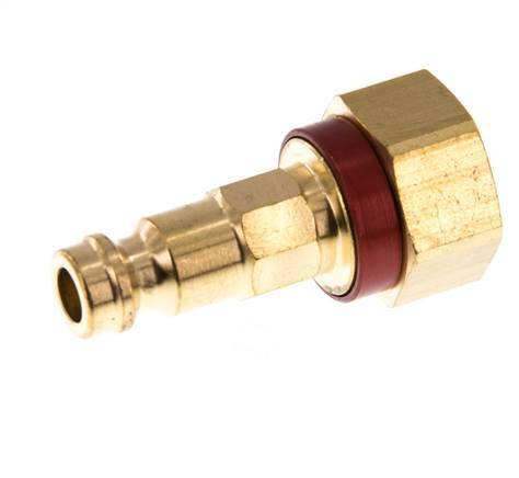 Brass DN 5 Red-Coded Air Coupling Plug G 1/8 inch Female