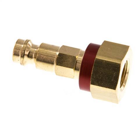 Brass DN 5 Red-Coded Air Coupling Plug G 1/8 inch Female