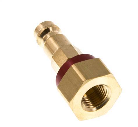 Brass DN 5 Red-Coded Air Coupling Plug G 1/8 inch Female