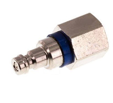 Nickel-plated Brass DN 5 Blue Air Coupling Plug G 3/8 inch Female Double Shut-Off