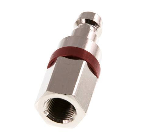 Nickel-plated Brass DN 5 Red Air Coupling Plug G 1/8 inch Female
