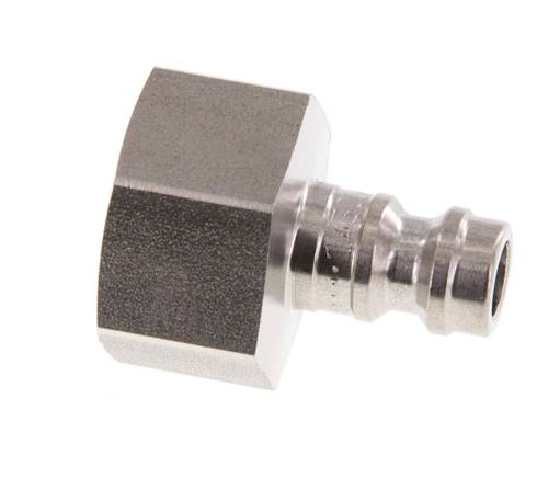 Acero inoxidable DN 5 Rojo Acoplamiento de aire Enchufe G 3/8 pulgadas Hembra Doble cierre