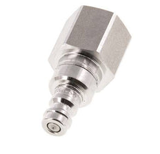 Stainless Steel 316L DN 5 Air Coupling Plug G 3/8 inch Female Double Shut-Off