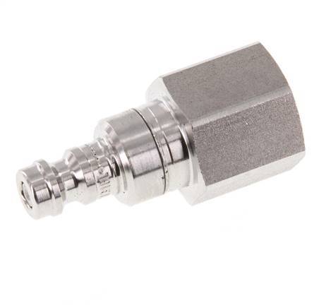 Stainless Steel 316L DN 5 Air Coupling Plug G 3/8 inch Female Double Shut-Off