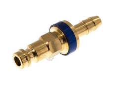 Brass DN 5 Blue-Coded Air Coupling Plug 6 mm Hose Pillar