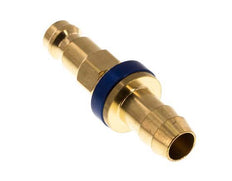 Brass DN 5 Blue-Coded Air Coupling Plug 9 mm Hose Pillar