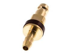 Brass DN 5 Brown-Coded Air Coupling Plug 6 mm Hose Pillar
