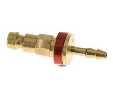 Brass DN 5 Red-Coded Air Coupling Plug 4 mm Hose Pillar