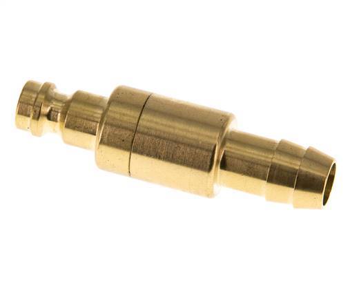 Brass DN 5 Air Coupling Plug 9 mm Hose Pillar Double Shut-Off