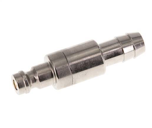 Nickel-plated Brass DN 5 Air Coupling Plug 9 mm Hose Pillar Double Shut-Off
