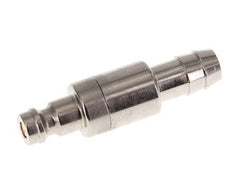 Nickel-plated Brass DN 5 Air Coupling Plug 9 mm Hose Pillar Double Shut-Off