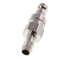 Stainless Steel 316L DN 5 Air Coupling Plug 8 mm Hose Pillar Double Shut-Off