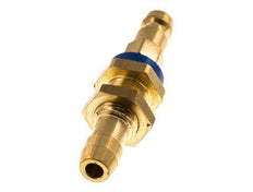 Brass DN 5 Blue-Coded Air Coupling Plug 9 mm Hose Pillar Bulkhead